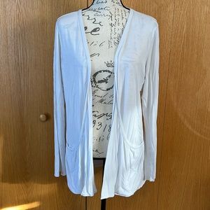 Basic white cardigan